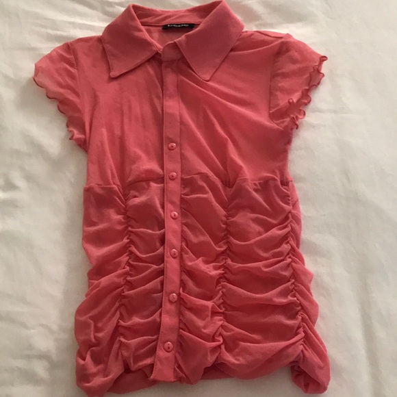 First sexy salmon Color Blouse from Bebe, - Picture 3 of 5